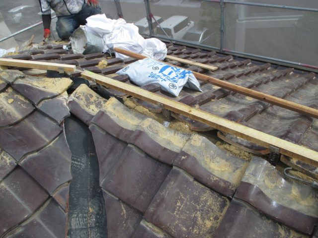 高砂市の棟木下地取り付け